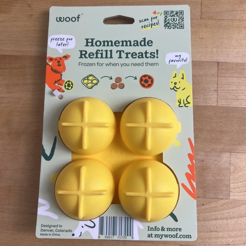 NEW WOOF Pupsicle Treat Tray Mold‎ LARGE Dog Freeze Frozen Filler Rewards Train